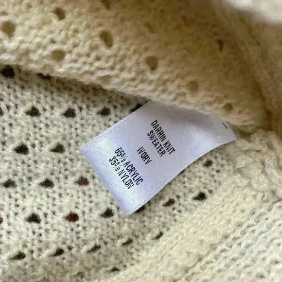 - PP LA knit sweater size large ivory - Picture 4 of 8